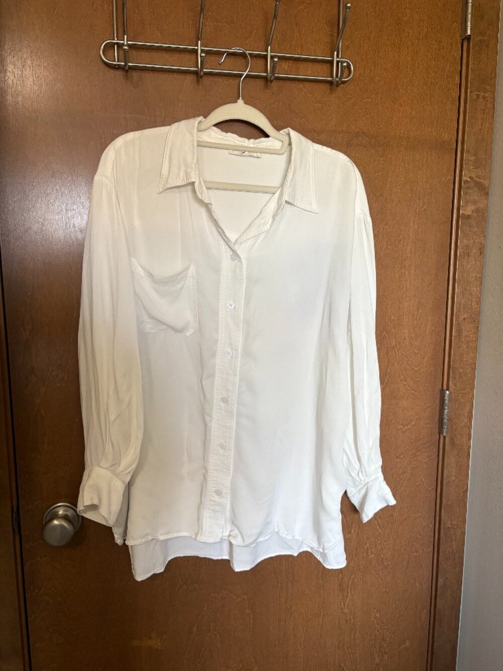 white womans blouse